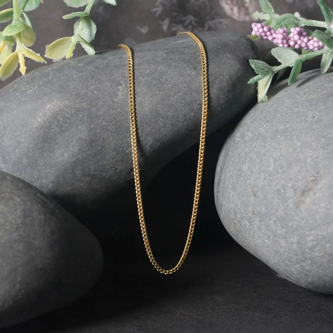 10k Yellow Gold Gourmette Chain 1.5mm