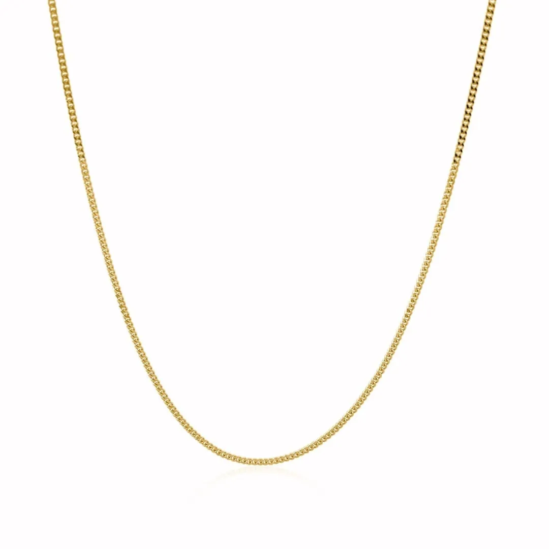 10k Yellow Gold Gourmette Chain 1.5mm