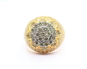 10k Yellow Gold Round Ring