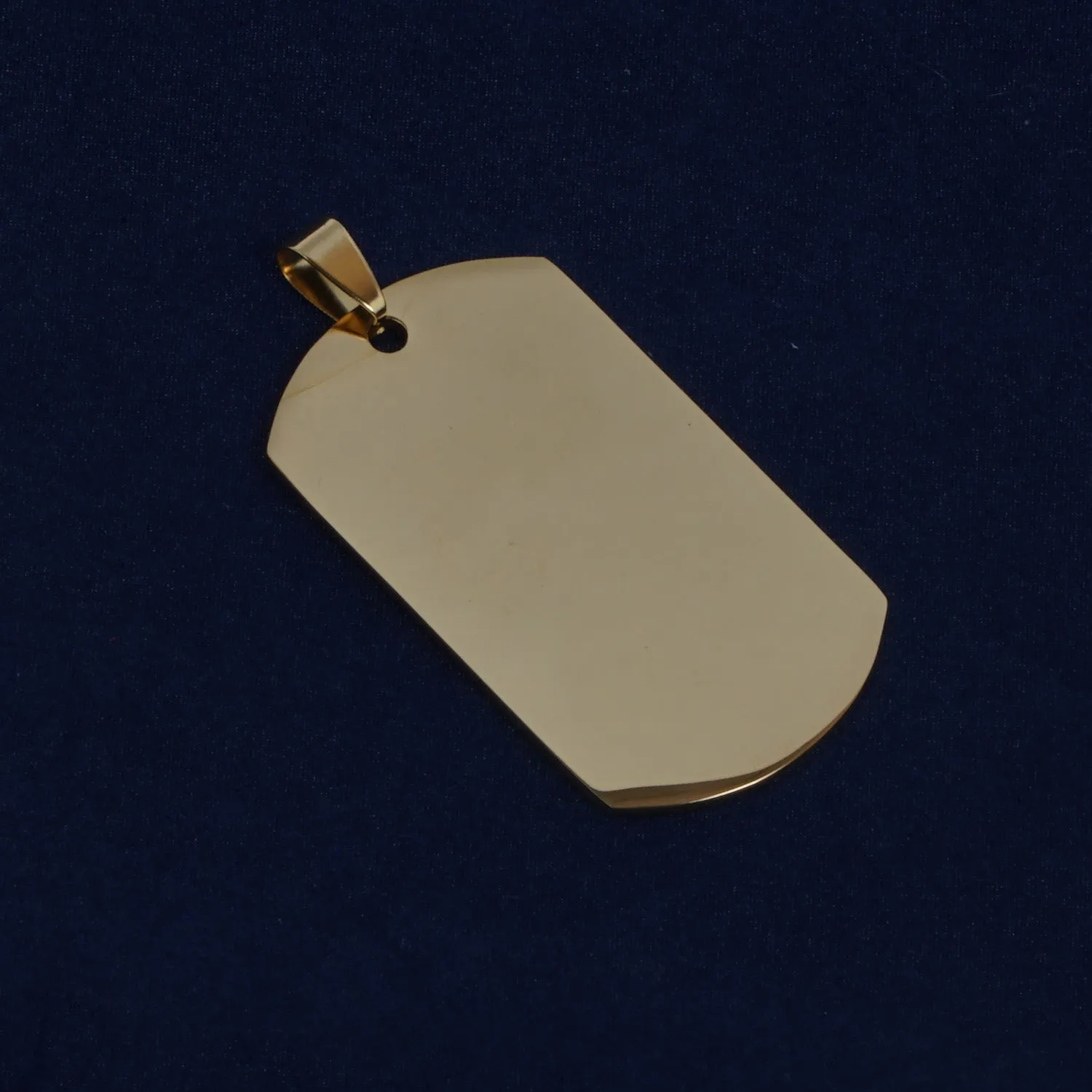 10PCS Shiny Stainless Steel Dog Tag, 50*28mm Rectangle Dog Pendants, Blank Pet Tags 103675