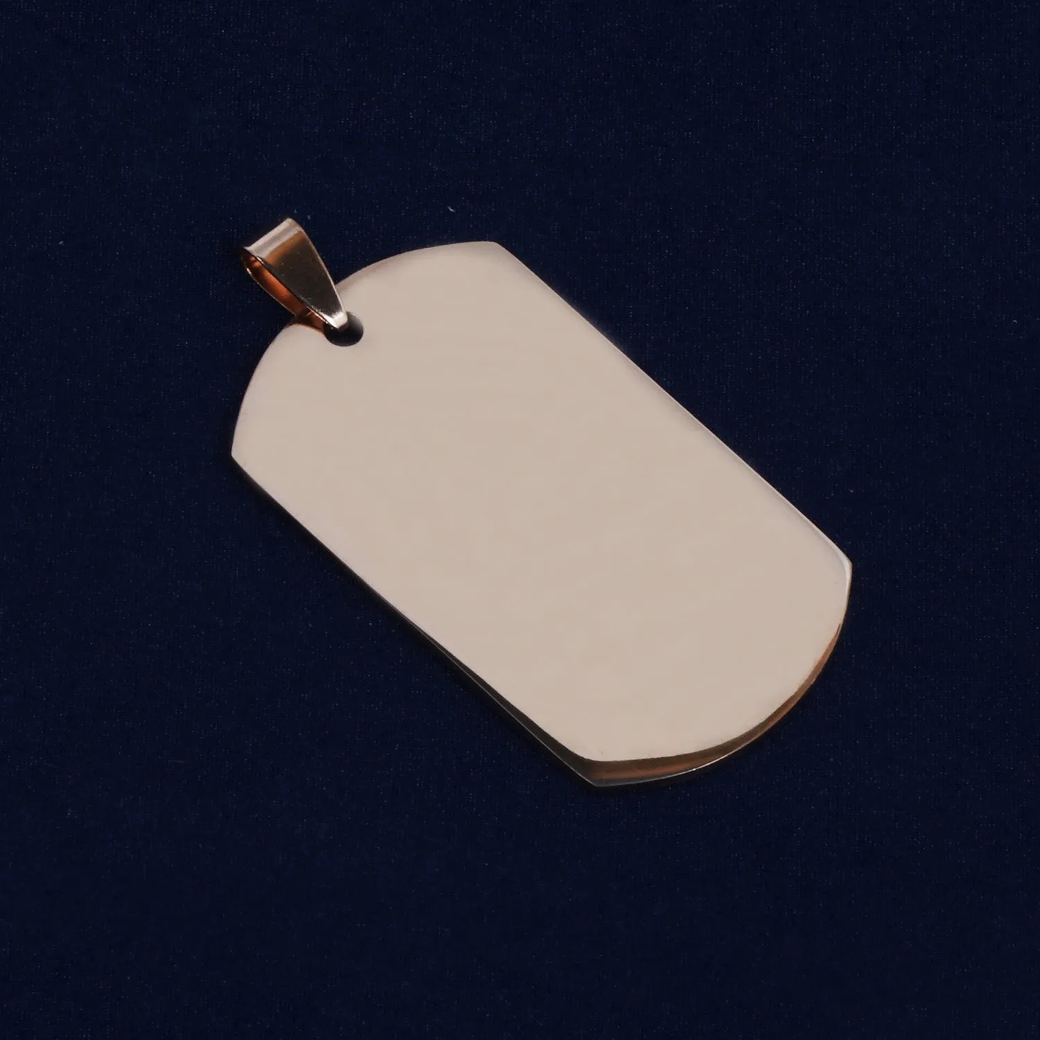 10PCS Shiny Stainless Steel Dog Tag, 50*28mm Rectangle Dog Pendants, Blank Pet Tags 103675