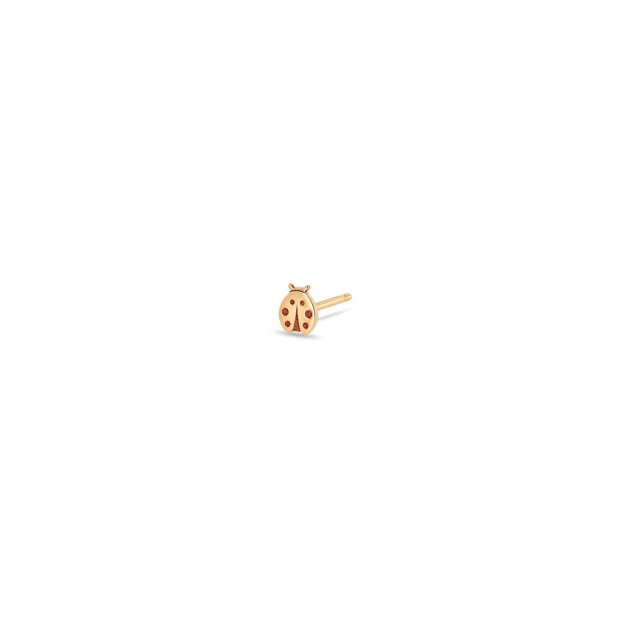 14k Itty Bitty Ladybug Stud