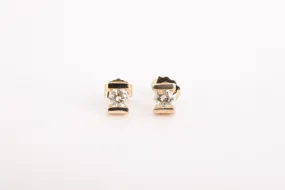 14k Yellow Gold 0.42tcw Diamond Stud Earrings (1.51g.)