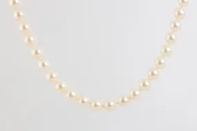 23.5" 14k Yellow Gold Pearl Necklace (51.23g.)