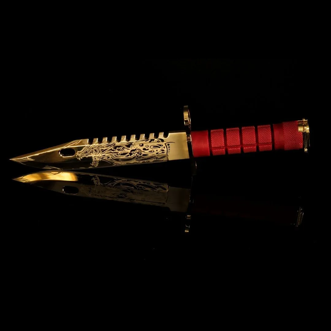 24K Gold Howl M9 Bayonet