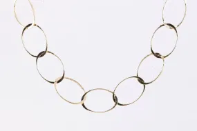 26" 14k Yellow Gold Large Oval Link Necklace (20.44g.)