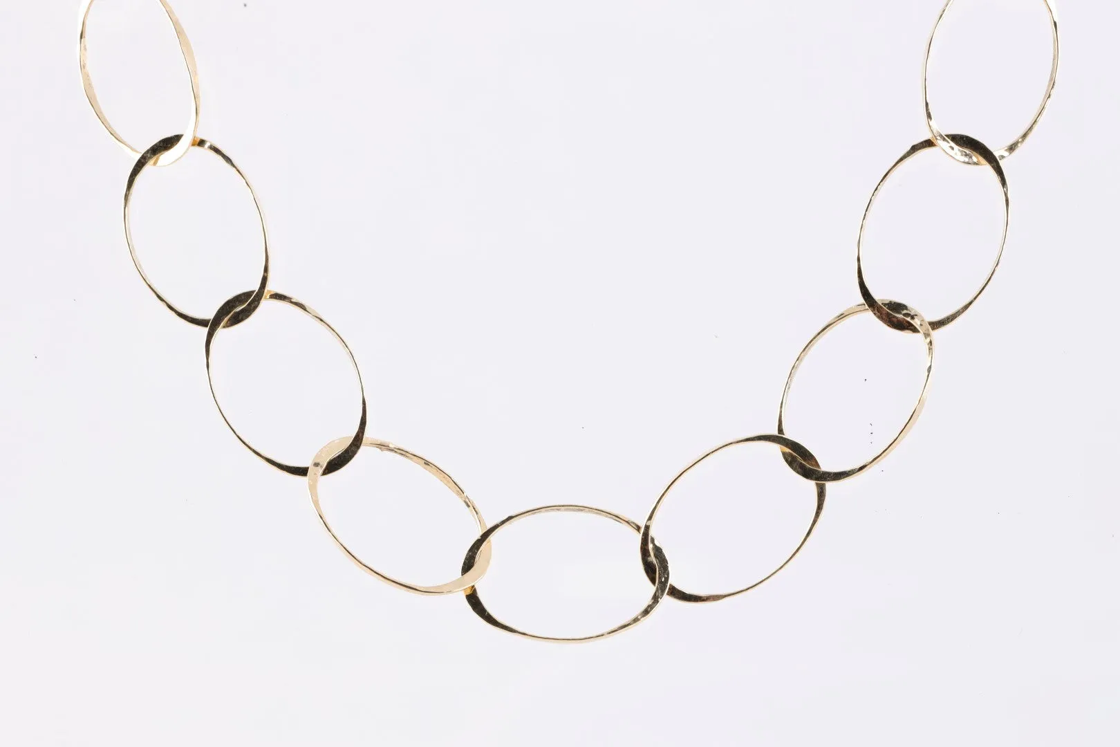 26" 14k Yellow Gold Large Oval Link Necklace (20.44g.)