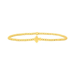 2mm Signature Bracelet With 14K Cross Bead