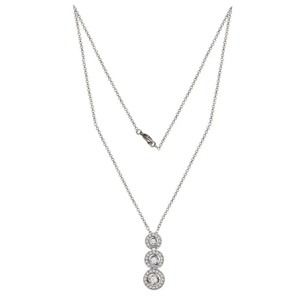 925 Silver CZ Necklace