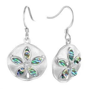 Abalone Sand Dollar Earrings