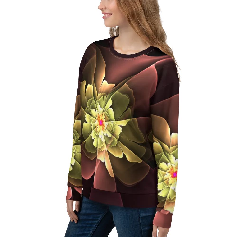 Abstract Flower 04 Unisex Sweatshirt