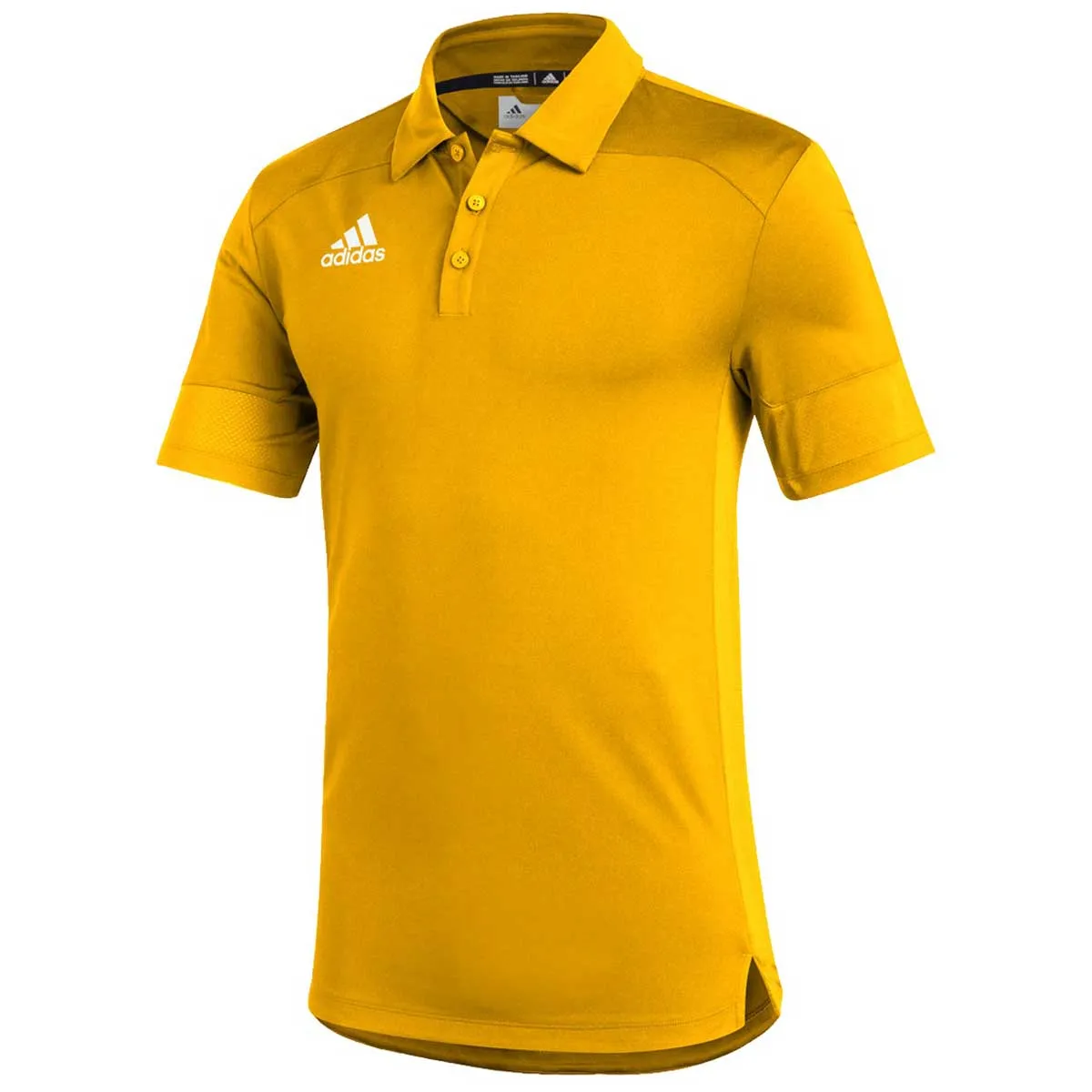 adidas Men's Team Collegiate Gold/White Under The Lights Coaches Polo