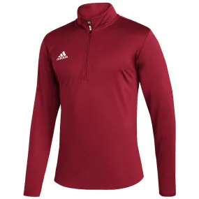 adidas Men's Team Power Red/White Under The Lights Long Sleeve Knit 1/4 Zip