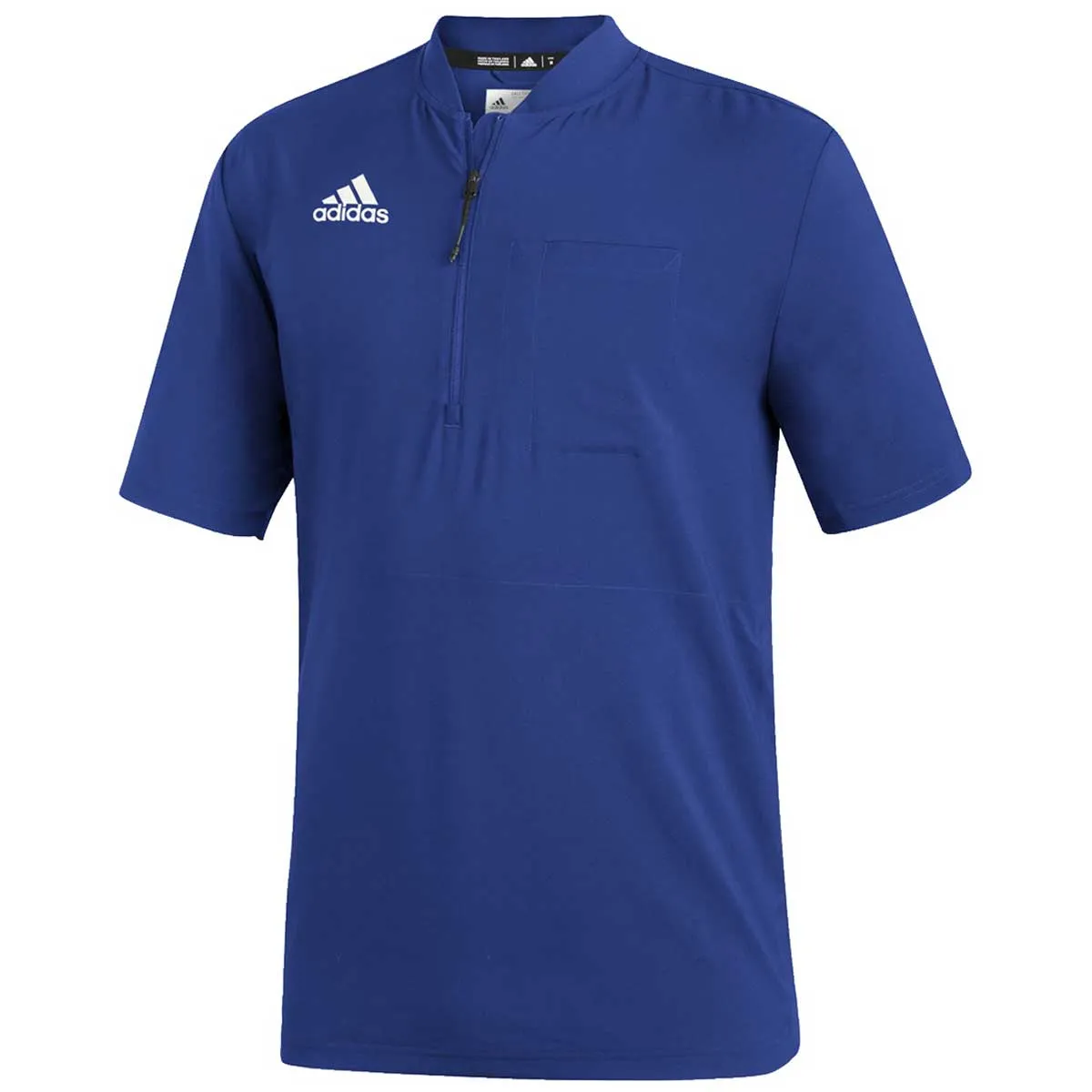 adidas Men's Team Royal Blue/White Under The Lights Short Sleeve 1/4 Zip