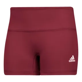 adidas Women's Collegiate Burgundy Techfit 4" Shorts