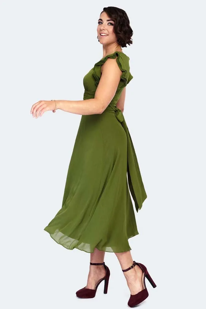 Amelia Olive Gown