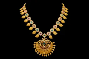 Antique Cz Pachi Mango Necklace set By Asp Fashion Jewellery