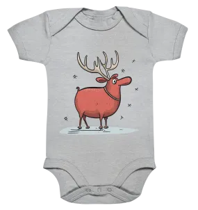 Baby Bio-Body mit Weihnachtsmotiv "Crazy Rentier"