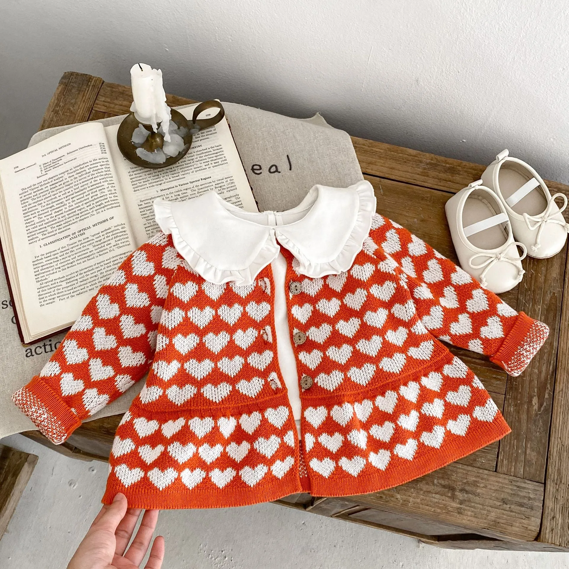 Baby Kid Girls Love heart Cardigan Wholesale 230828238