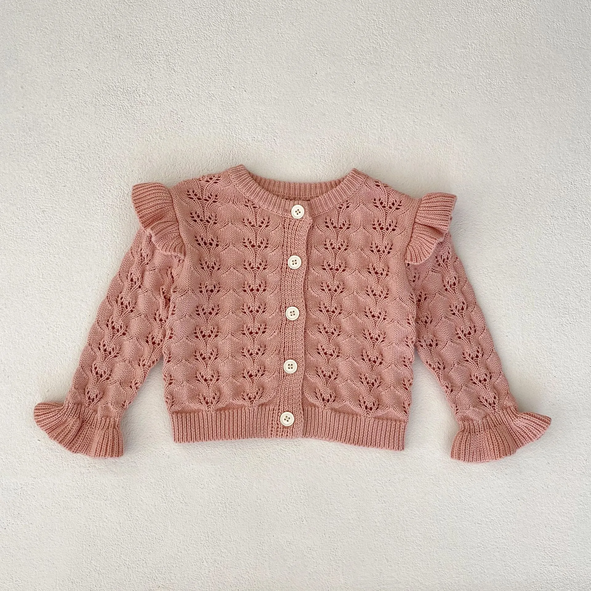 Baby Kid Girls Solid Color Cardigan Wholesale 230828237