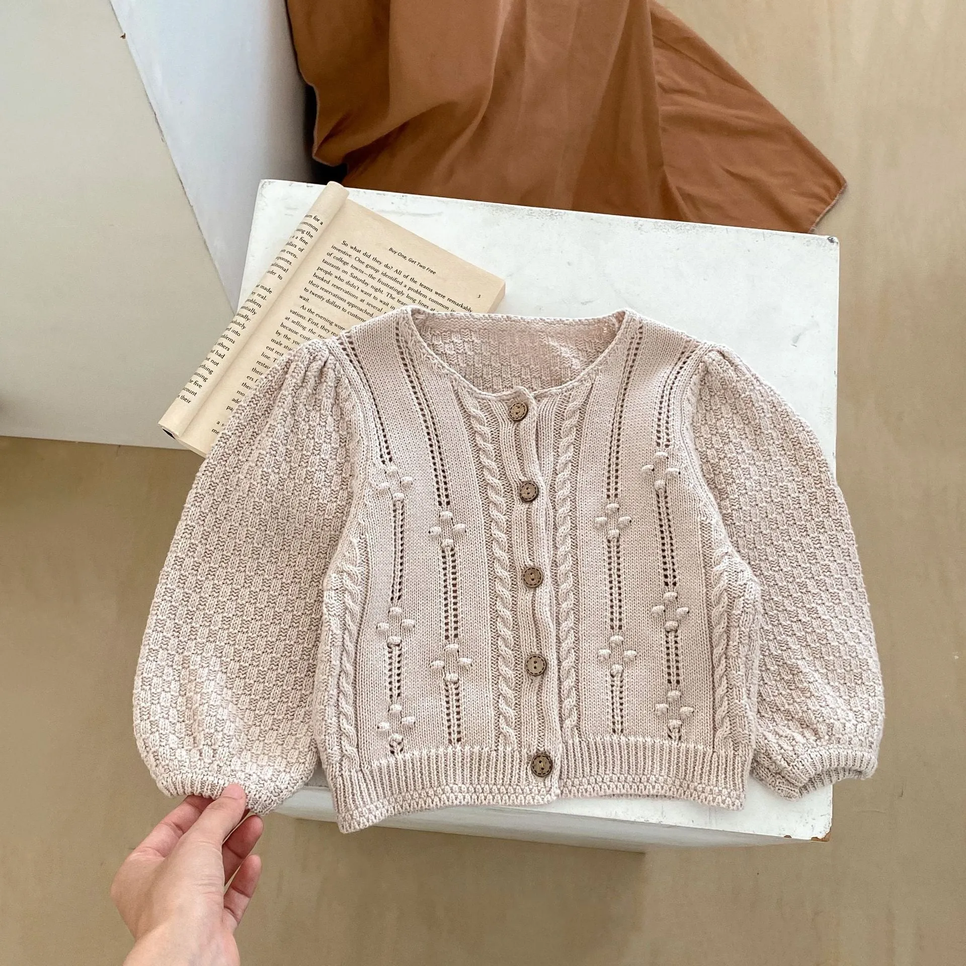 Baby Kid Girls Solid Color Cardigan Wholesale 230828376