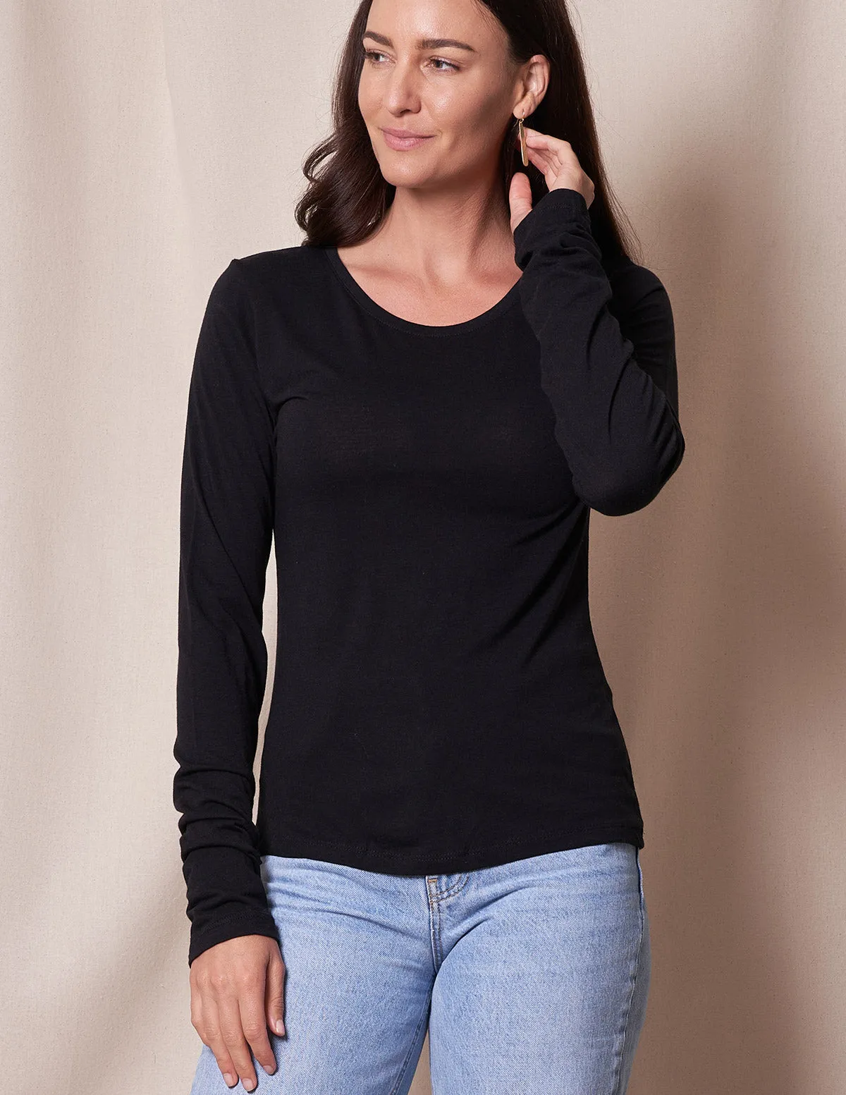 Bamboo/Cotton Long Sleeve Women's Tee