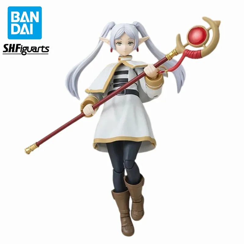 BANDAI SHF Frieren at the Funeral Frieren PVC Anime Figure Action Figures Model Toy