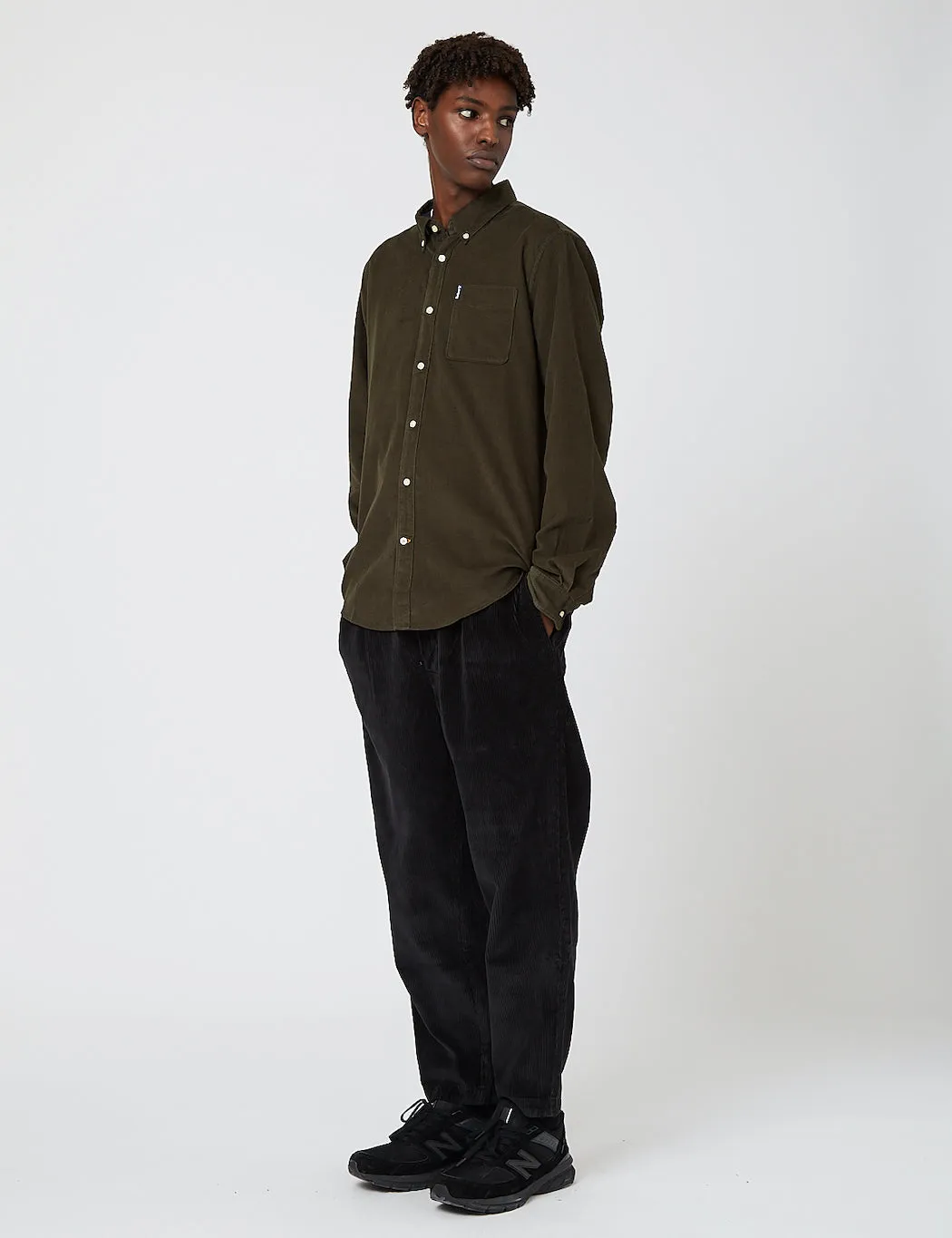 Barbour Cord 2 Tailored Shirt - Forest Green