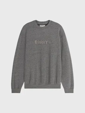 BARRY'S GREY UNISEX PULLOVER CREWNECK