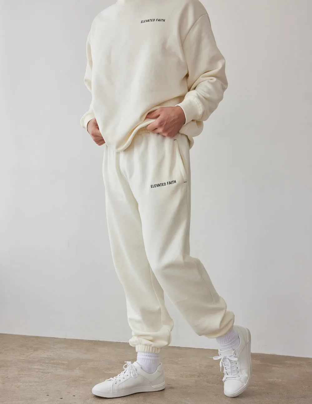 Basics White Sand Unisex Sweatpant