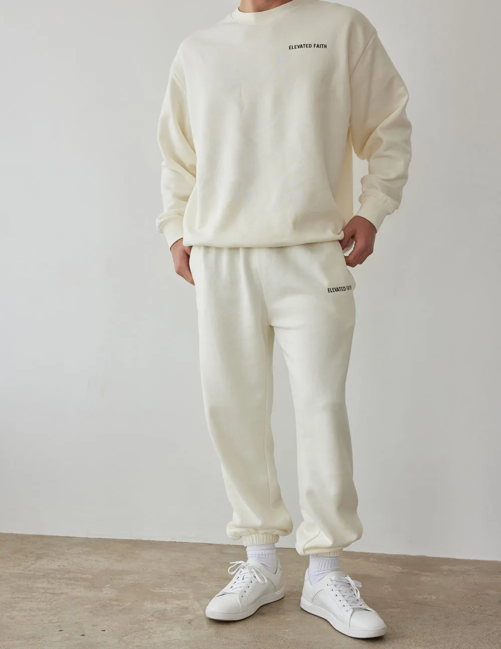 Basics White Sand Unisex Sweatpant