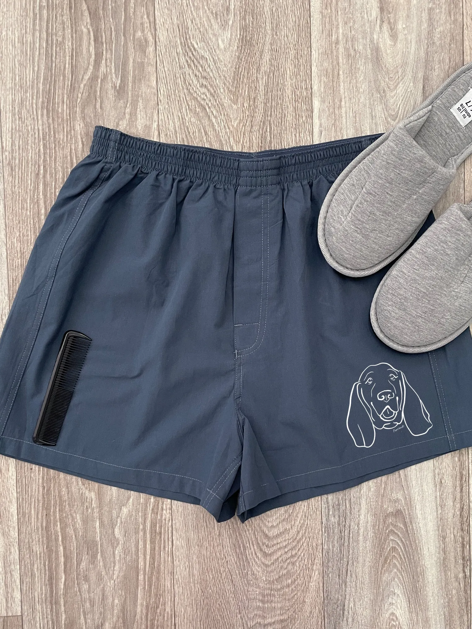 Basset Hound Finley Cotton Boxer Shorts