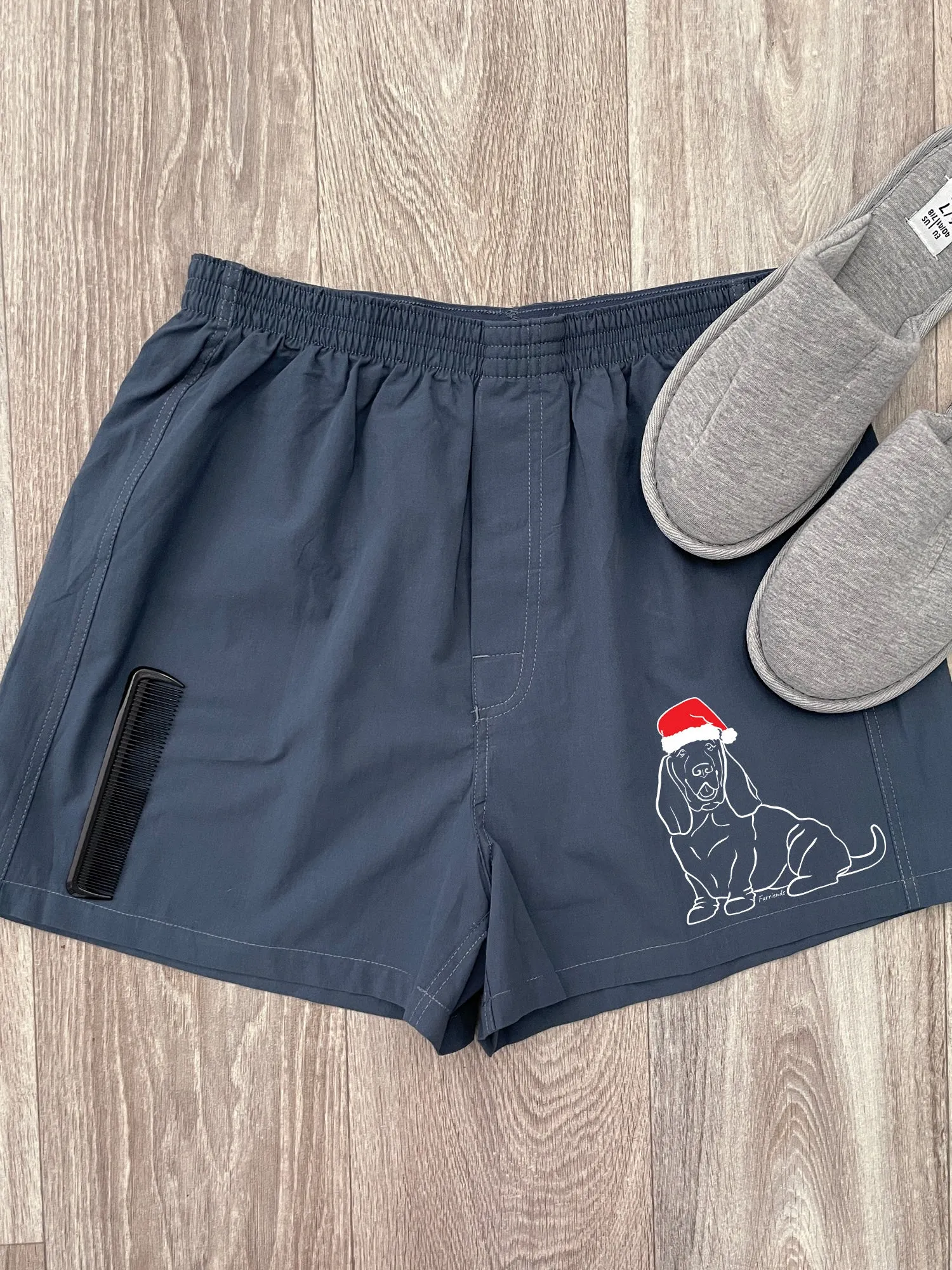 Basset Hound Finley Cotton Boxer Shorts