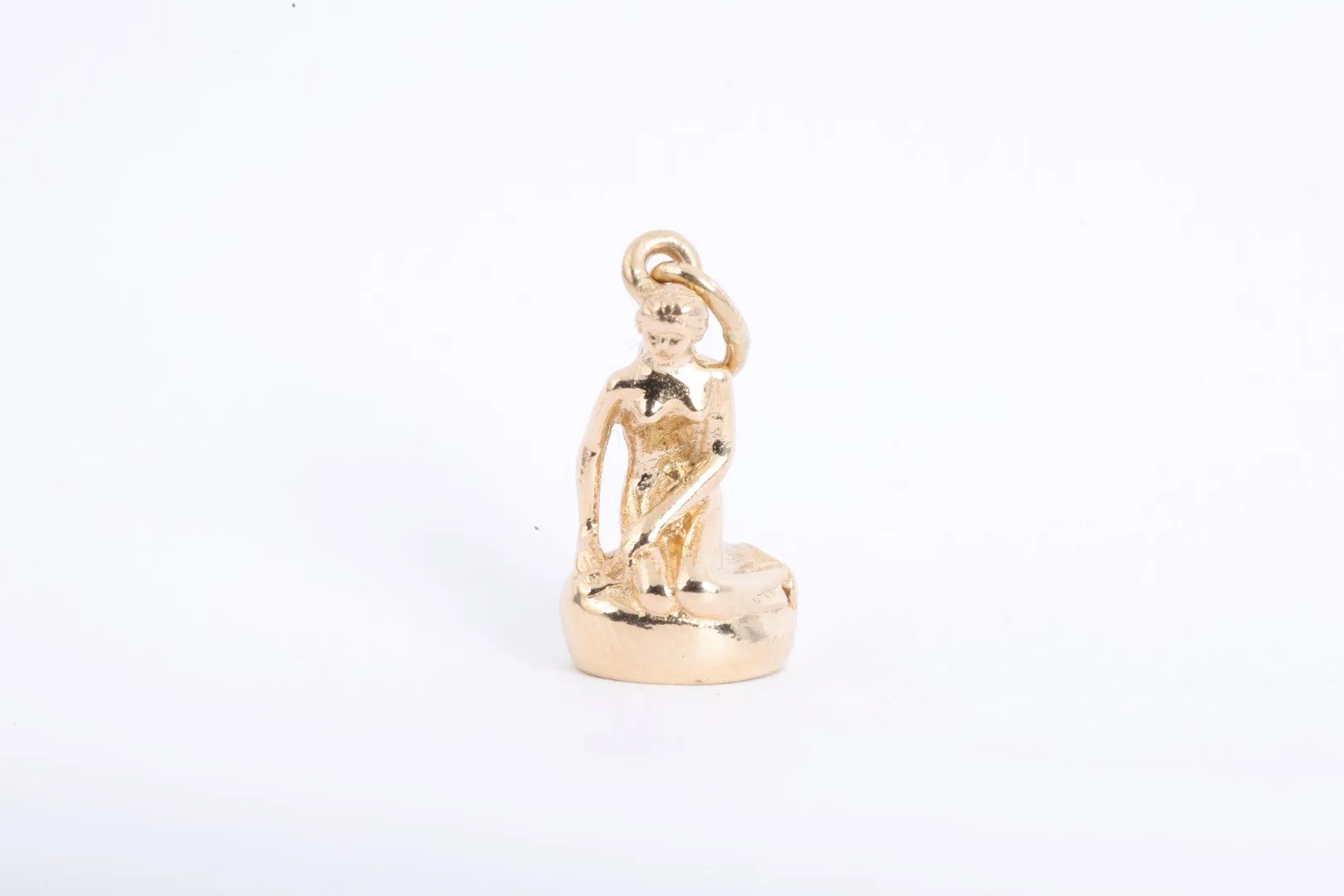 Bernhard Hertz 14k Yellow Gold Denmark Little Mermaid Pendant (3.35g.)