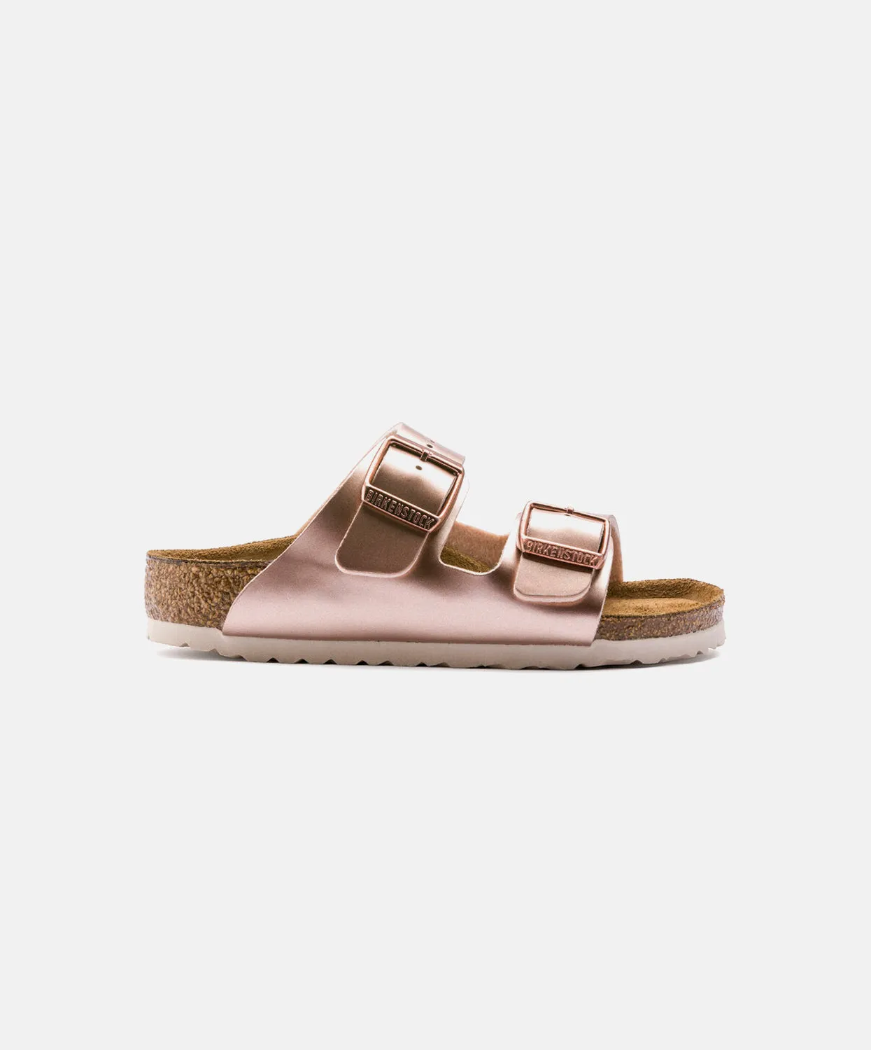 Birkenstock Kids Arizona Birko-Flor Electric Metallic Copper Sandals