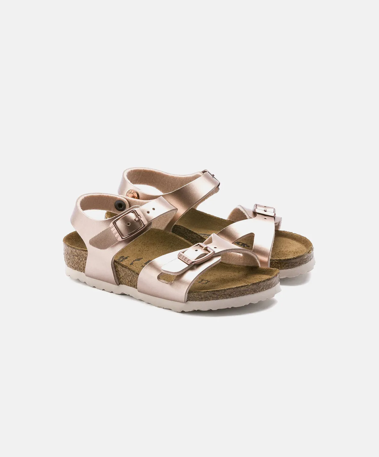 Birkenstock Kids Rio Birko-Flor Electric Metallic Copper Sandals