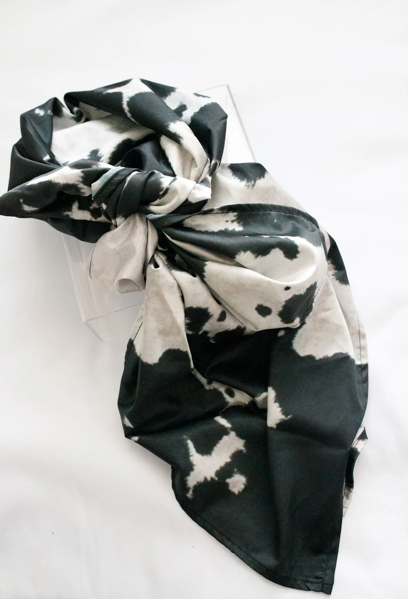 Black Cowhide Wild Rag