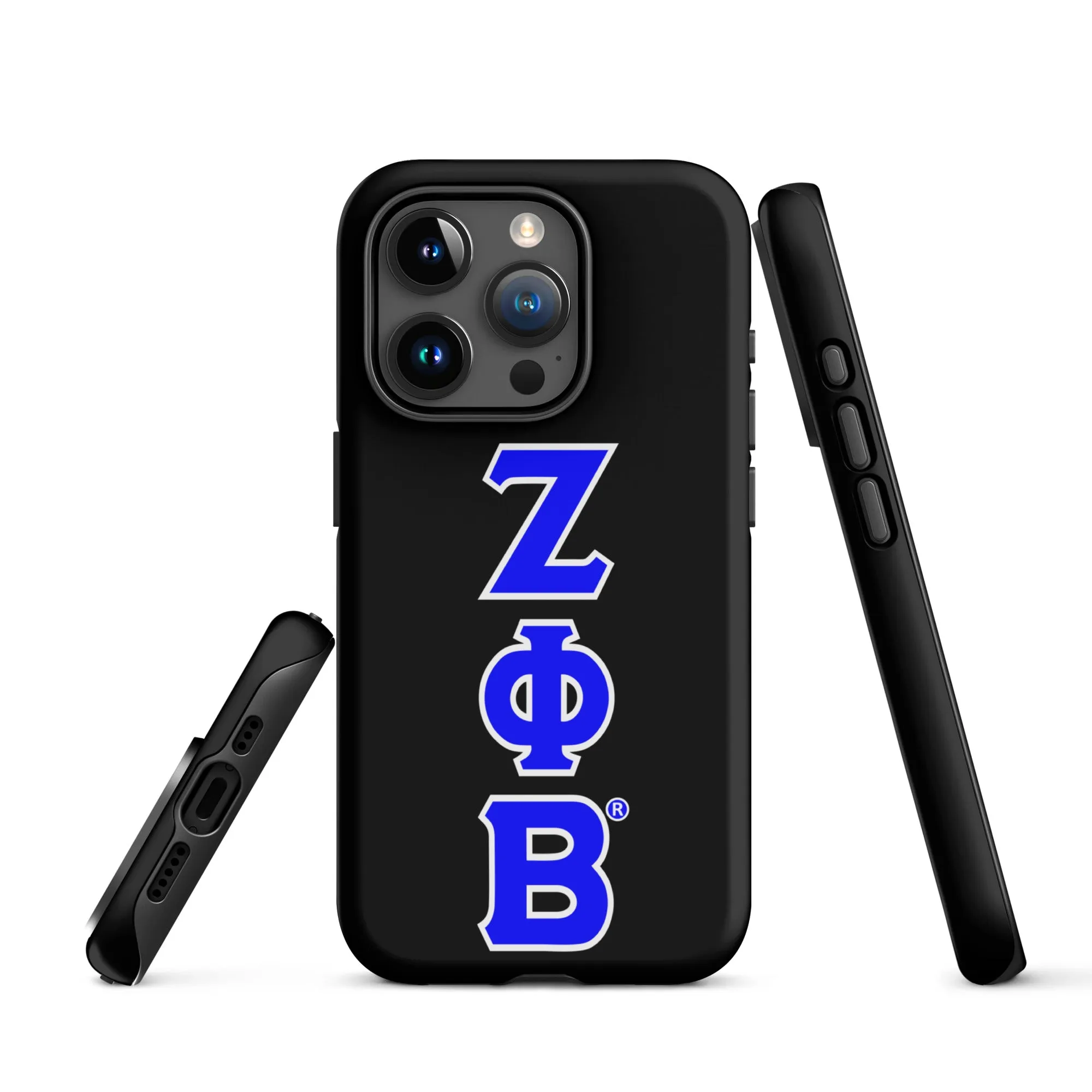 Black ΖΦΒ iPhone Case