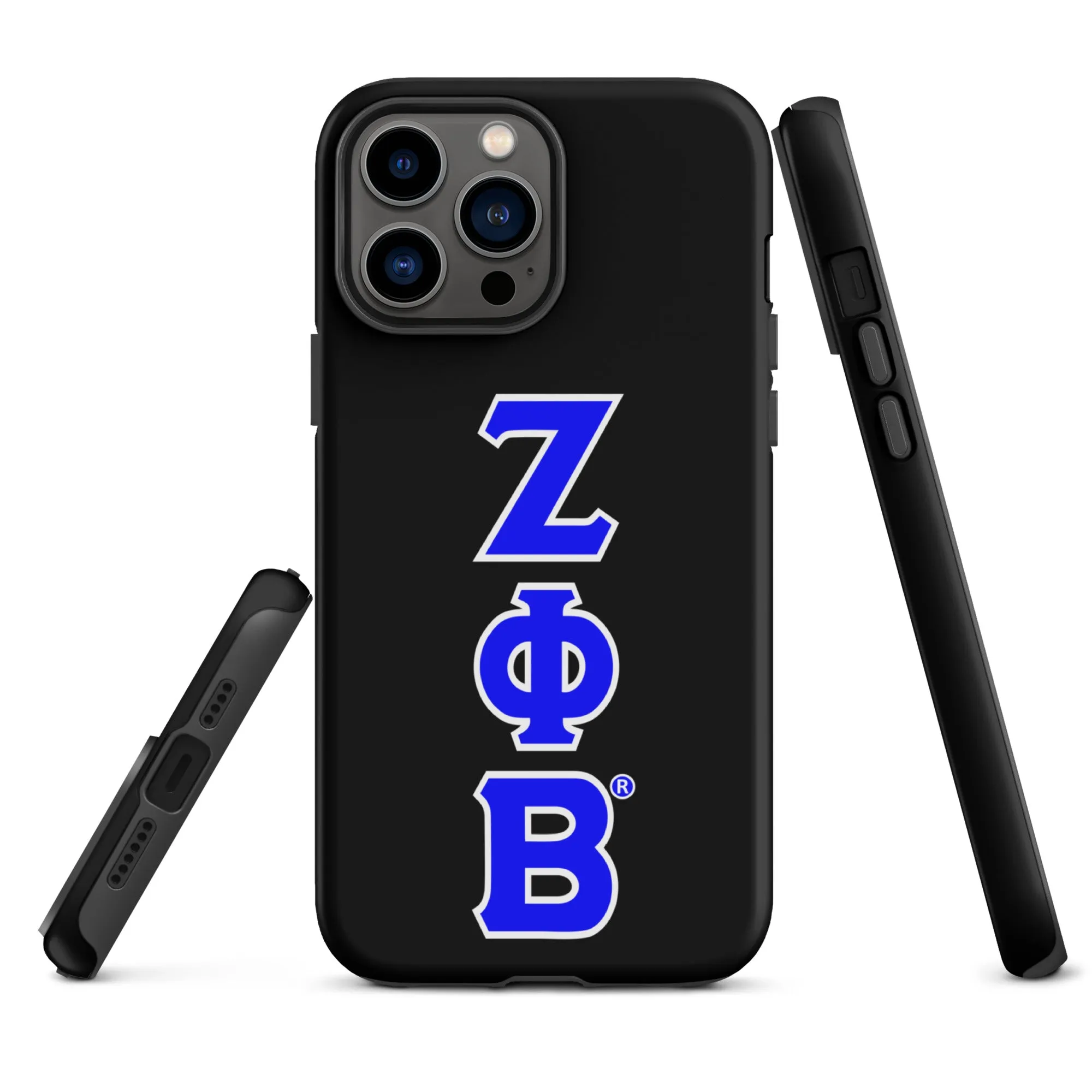 Black ΖΦΒ iPhone Case