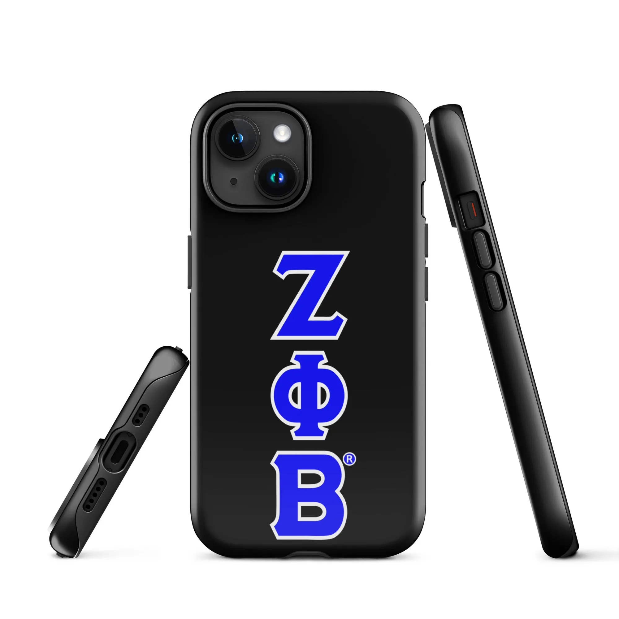 Black ΖΦΒ iPhone Case