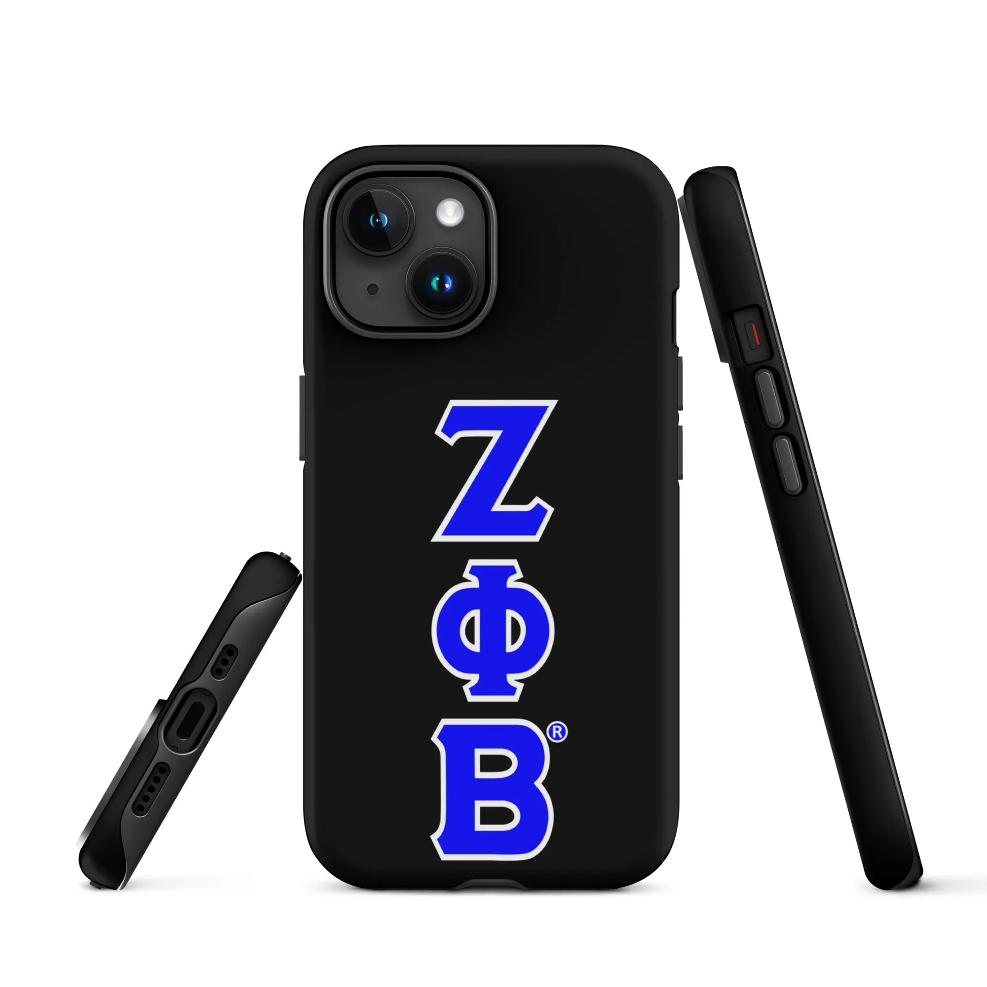 Black ΖΦΒ iPhone Case