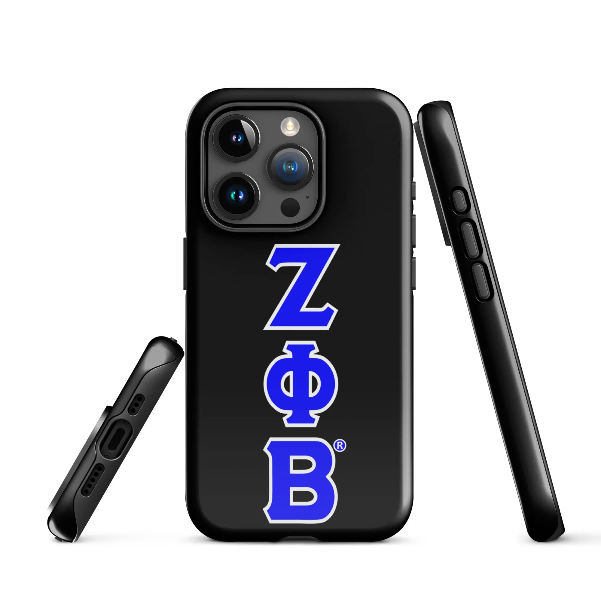 Black ΖΦΒ iPhone Case