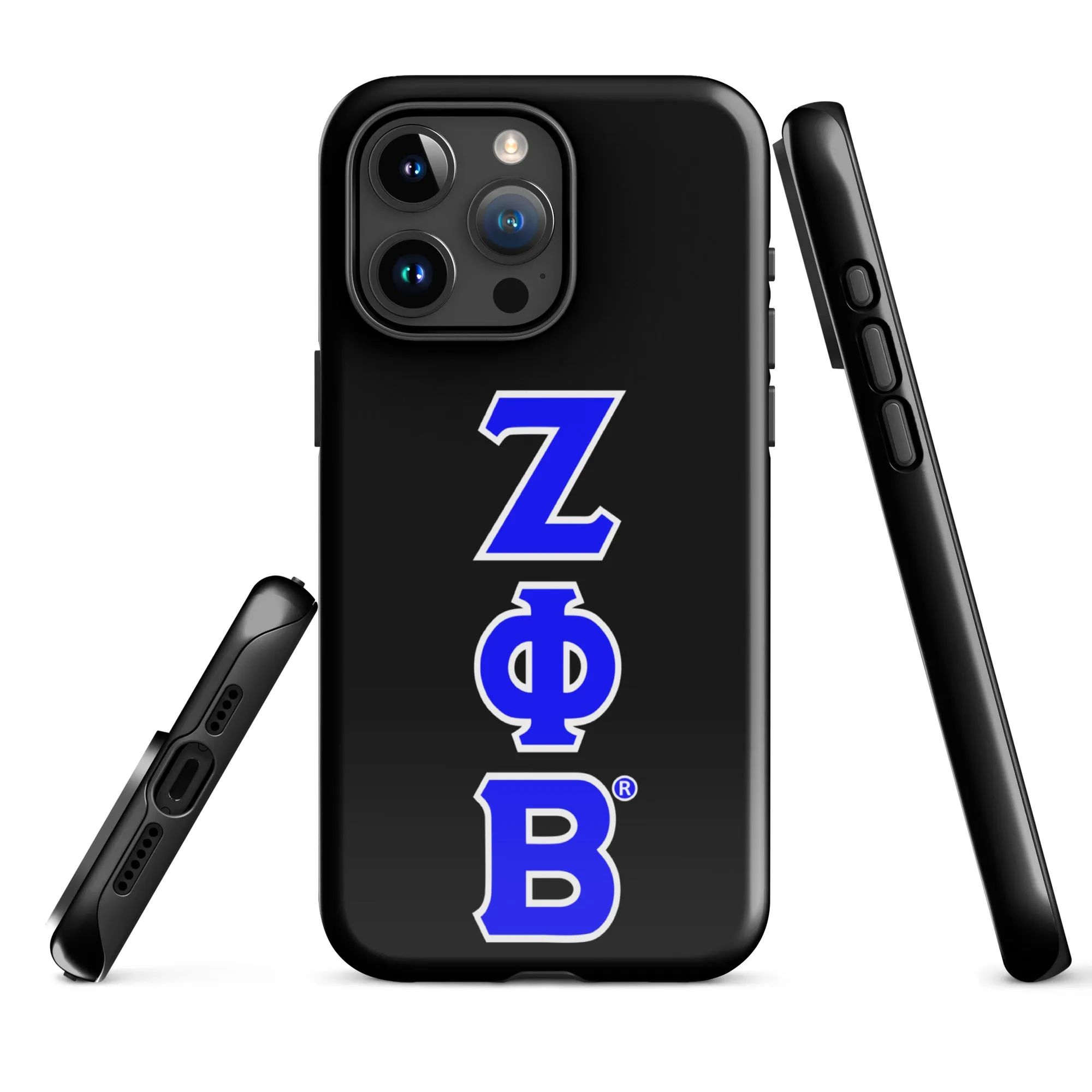 Black ΖΦΒ iPhone Case