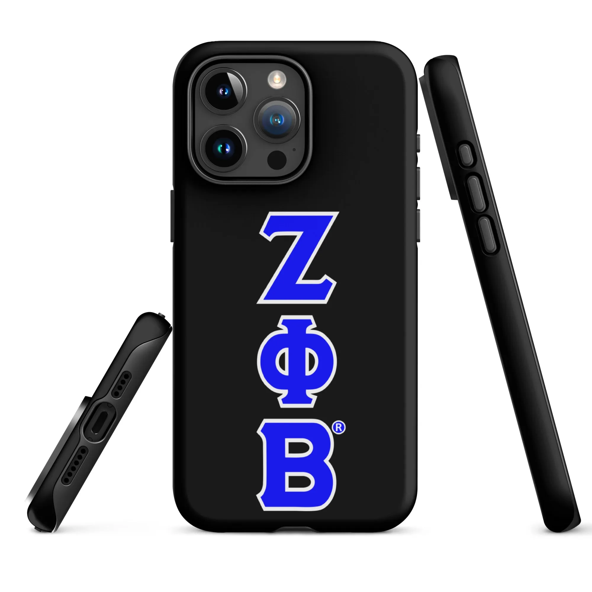 Black ΖΦΒ iPhone Case