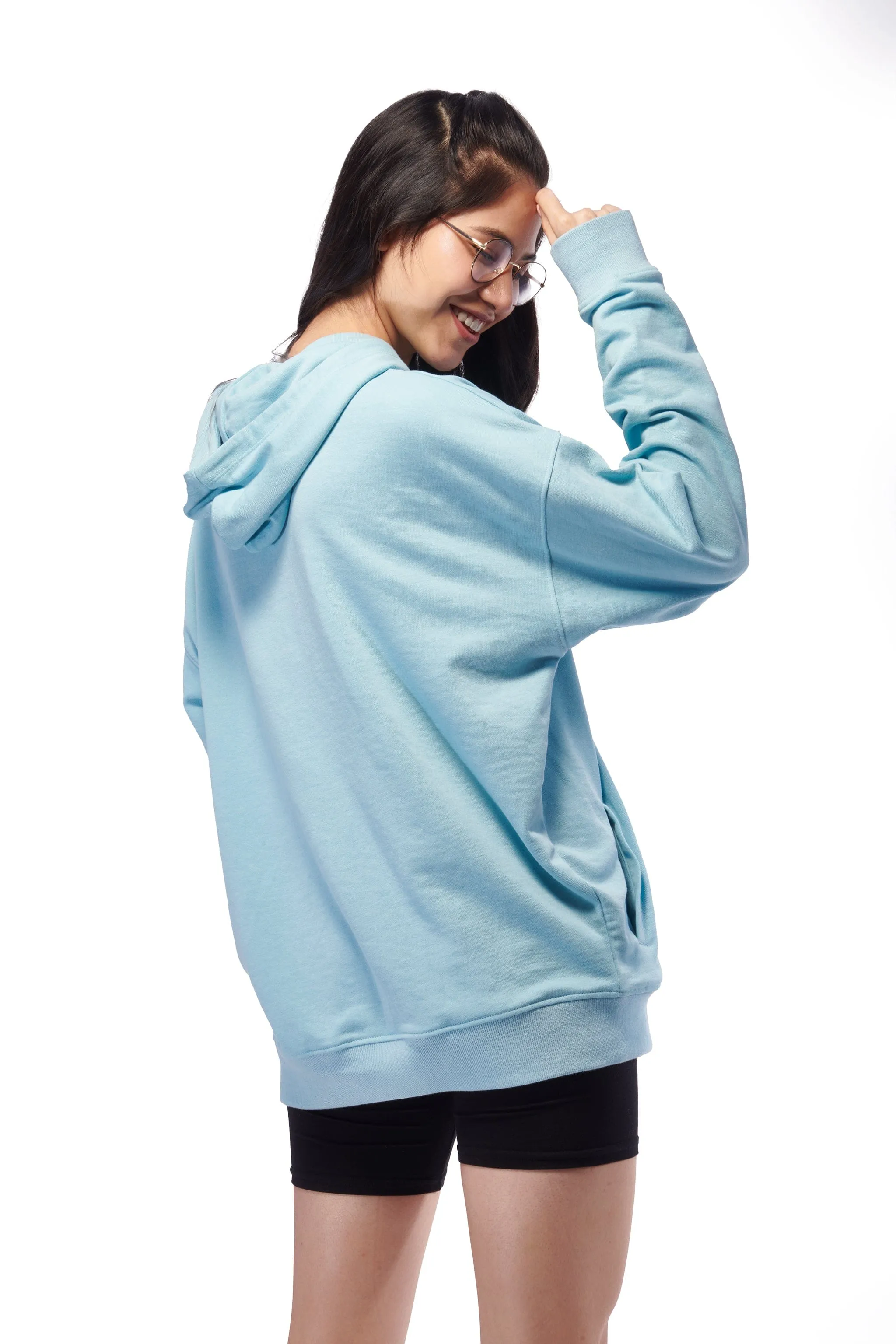 Blue Oversized hoodie