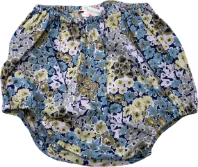 Bonpoint Blue Floral Print Bloomers 0-3 Months