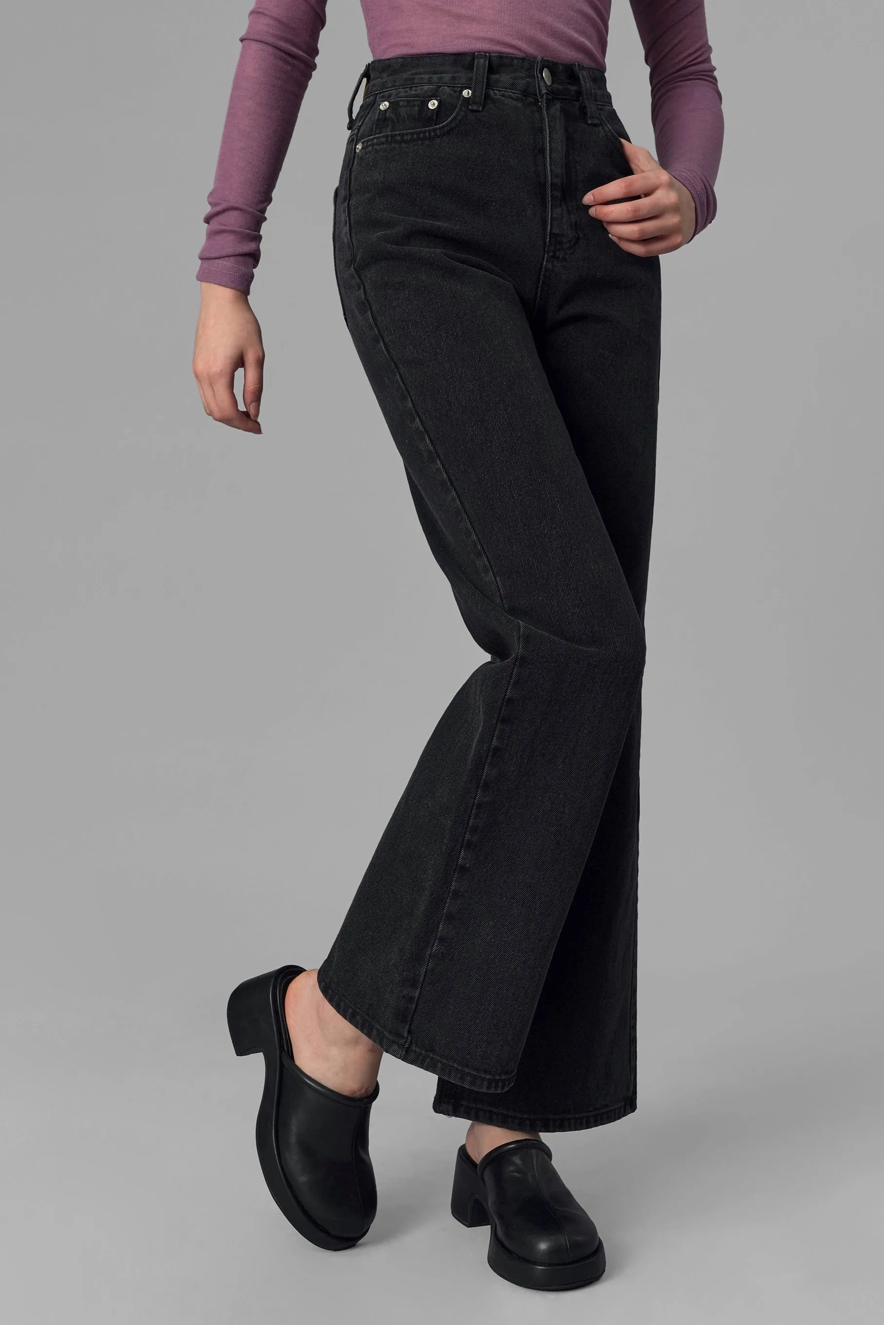 Bree Denim Jeans, Black