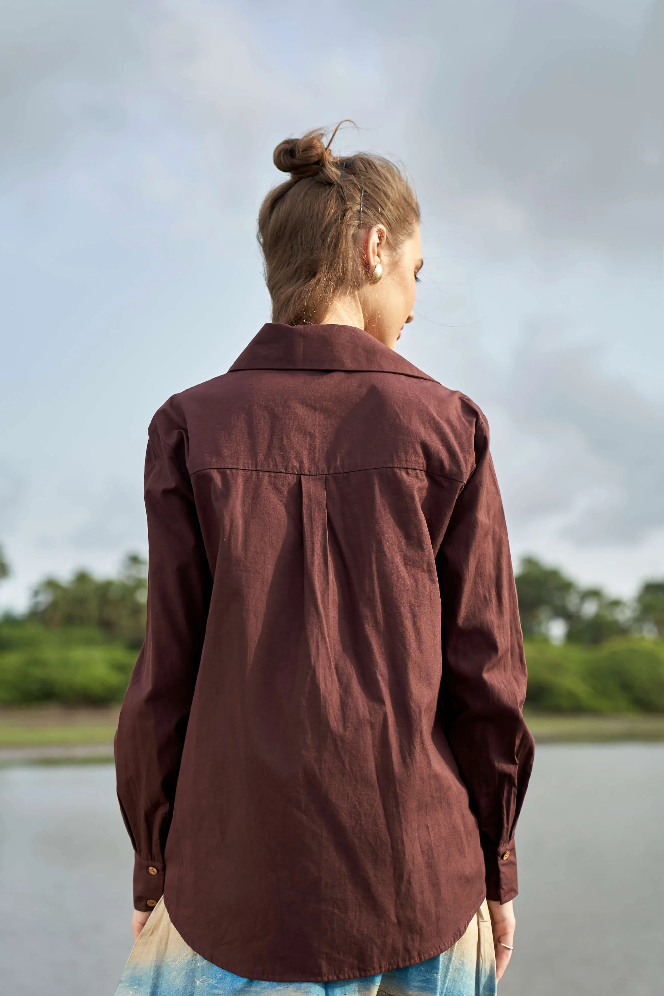 Brown Regular Fit Shirt