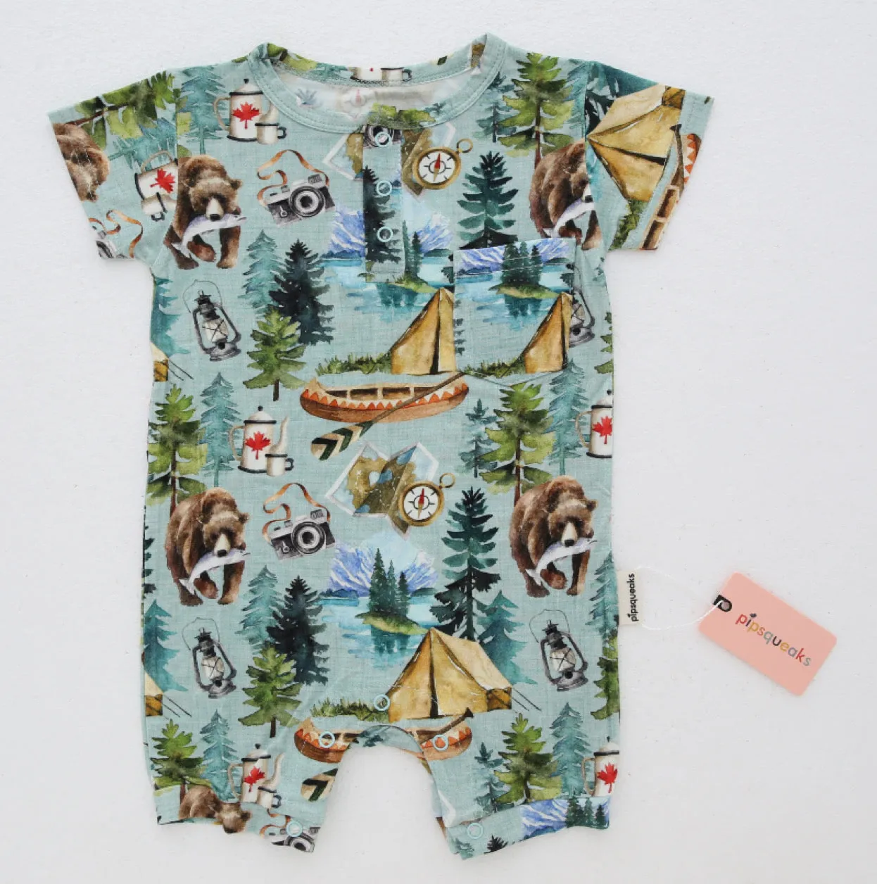 Camp Stop, Wont Stop Short Romper