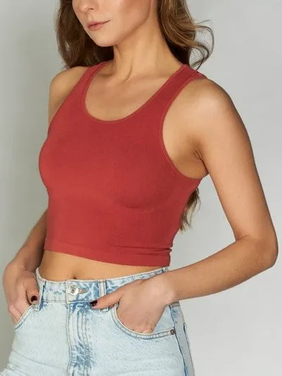 C'EST MOI Bamboo Tank Crop Top